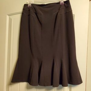 Black Skirt With Bottom Flare